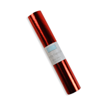 Trimits Stretch Metallic Fabric Roll Metallic Red 2m x 28cm
