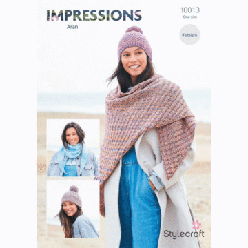 Stylecraft Impressions Aran Ladies Accessories 10013 Pattern Download  