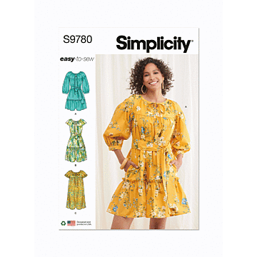 Simplicity Sewing Pattern 9780 (H5) Misses' Dresses  6-14
