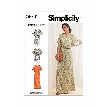 Simplicity Sewing Pattern 9781 (K5) Misses' Dresses  8-16