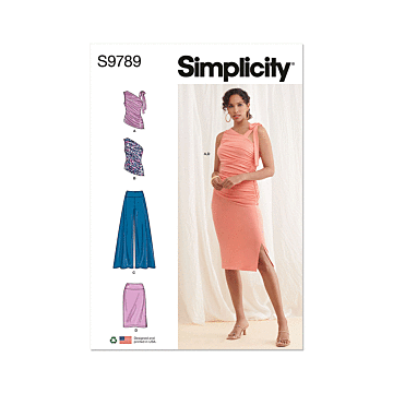Simplicity Sewing Pattern 9789 (P5) Misses Knit Tops, Pants and Skirt  12-20