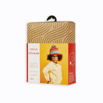 Sirdar Kith & Kin Big Bobble Hat Crochet Kit Multi 222g