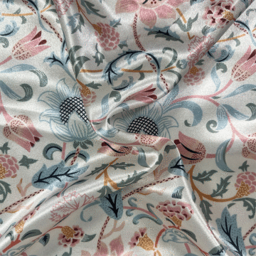 William Morris Evenlode Faux Silk Fabric Multi 148cm