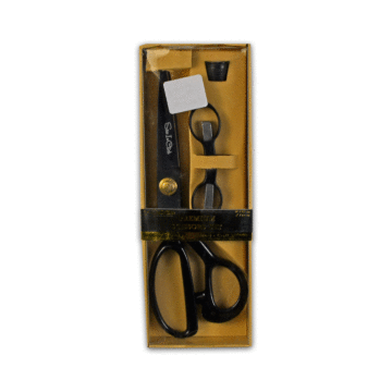 Dressmaking Scissors, Folded Scissors & Thimble Gift Set Black 22.5cm x 10cm