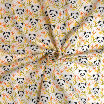 Panda Poplin Print 100% Cotton Fabric 148cm
