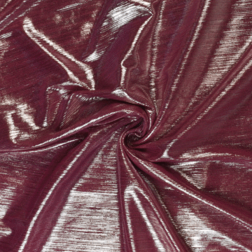 Stretch Metallic Polyester and Elastane Fabric  - 148cm