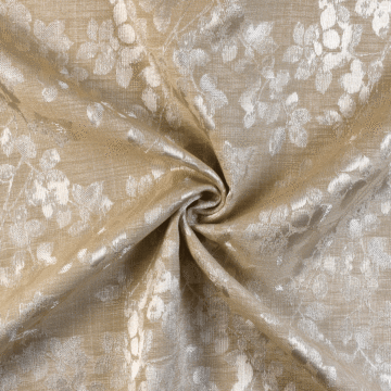 Bridgerton Polyester Cotton Curtain Fabric Latte 140cm