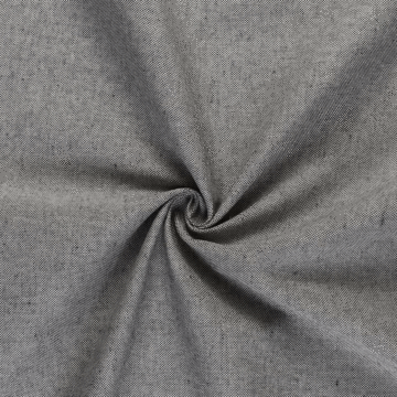 Recycled Cotton Polyester Linen Look Fabric Grey 140cm