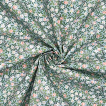 Clover Percale Cotton Fabric Multi 112cm