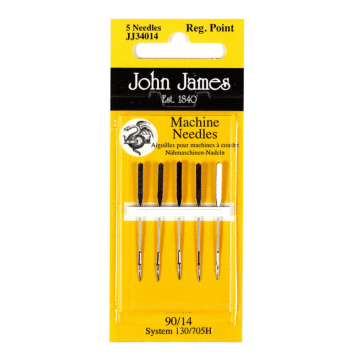 John James Regular Point Machine Needles  14 x 5pcs