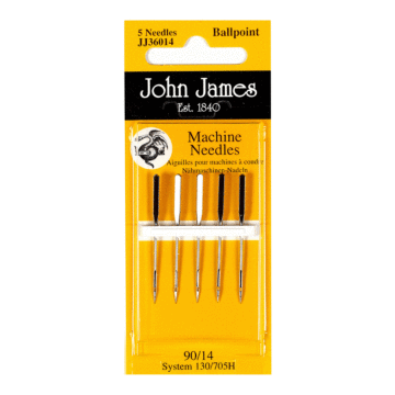 John James Ball Point Machine Needles  14 x 5pcs