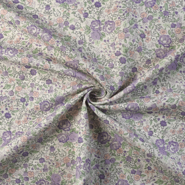 Laura Ashley Rowena Curtain Fabric Lavender 140cm