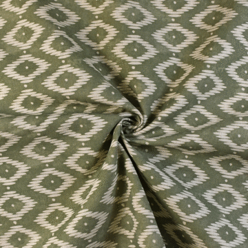 Ashley Wilde Son Vida Curtain Fabric Fern Green 140cm