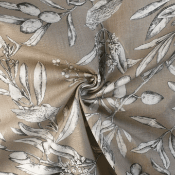 Prestigious Aviary Curtain Fabric Parchment 140cm