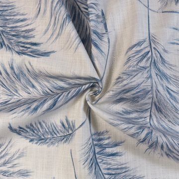 Prestigious Pampas Grass Curtain Fabric Bluebell 140cm
