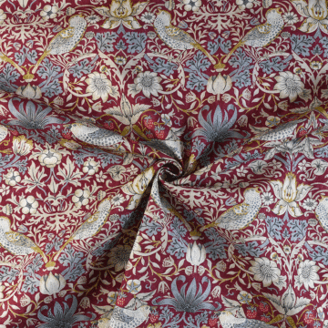 William Morris Strawberry Thief Curtain & Upholstery Fabric 138cm