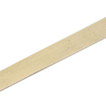 Bundle of Cotton Herringbone Tape Natural 25mm x 10m