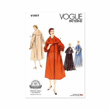 Vogue Sewing Pattern 1977 (H5) Misses' Coats  6-14