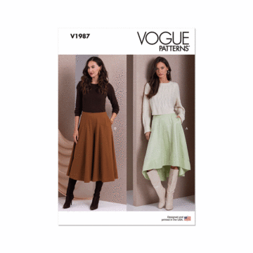 Vogue Sewing Pattern 1987 (Y5) Misses' Skirt and Culottes  18-26