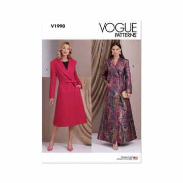 Vogue Sewing Pattern 1990 (Y5) Misses' Coats  18-26