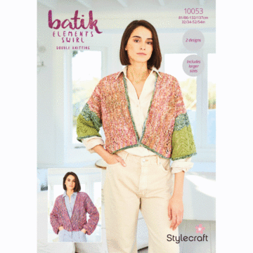 Stylecraft Batik Elements DK Ladies Jackets 10053 Knitting Pattern Download  