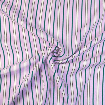 Striped 100% Viscose Fabric Lilac 148cm