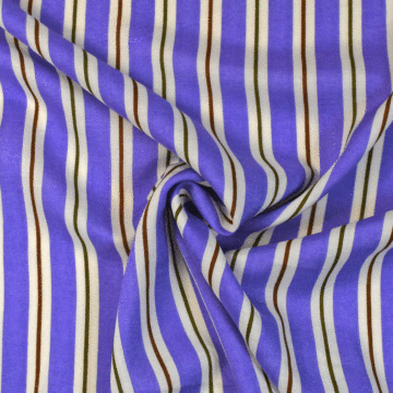 Striped 100% Viscose Fabric Purple 148cm