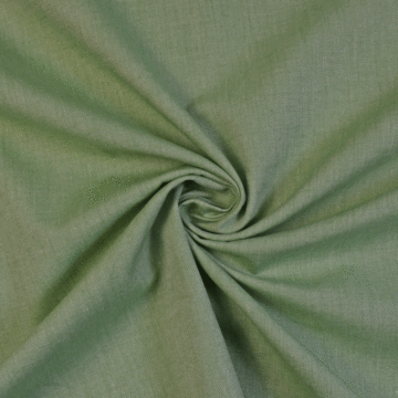 Yarn Dyed 100% Cotton Chambray Fabric Green 150cm