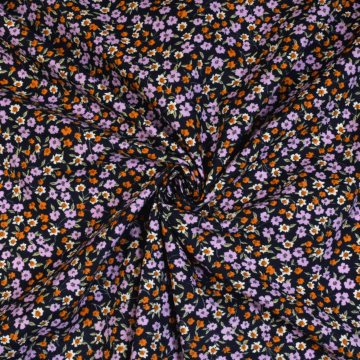 Daisy 100% Cotton Lawn Fabric Lilac 150cm