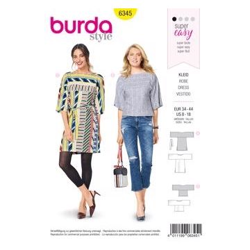 Burda Sewing Pattern 6345 - Misses Sportswear 8-18 X06345BURDA 8-18