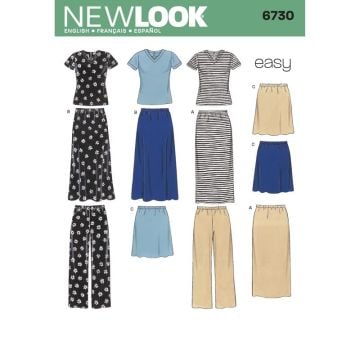 New Look Sewing Pattern 6730 (A) - Misses Separates S-XL 6730A S-XL