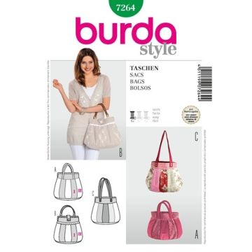 Burda Sewing Pattern 7264 - Bag One Size X07264BURDA One Size