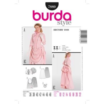 Burda Sewing Pattern 7880 - Victorian Dress 10-22 X07880BURDA 10-22
