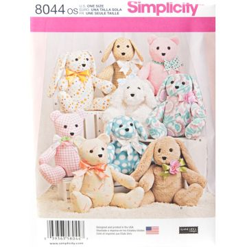 Simplicity Sewing Pattern 8044 (OS) - Toys One Size 8044.OS One Size