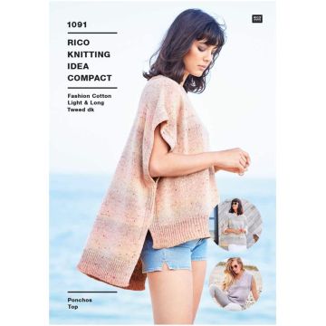 Rico Design Fashion Cotton Light and Long Tweed DK Pattern 1091 