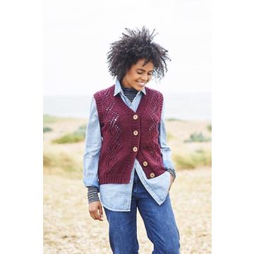 Stylecraft Softie Ladies Waistcoat Pattern 9813 32-34 - 48-50