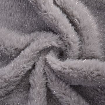 Flash Fur Fabric 5 Silver 160cm