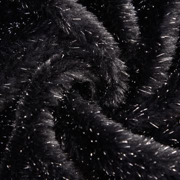 Flash Fur Fabric 8 Black 160cm