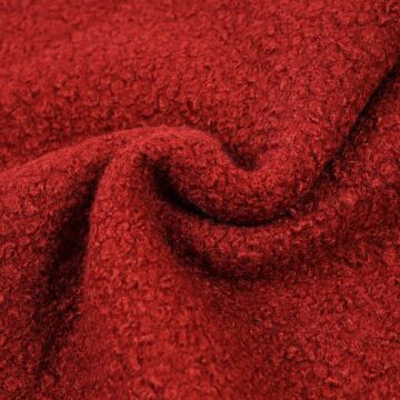 Boucle Knit Fabric 55 Deep Red 150cm
