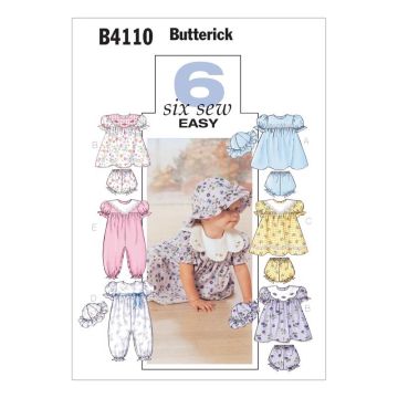 Butterick Sewing Pattern 4110 - Toddlers Dress & Accessories B4110OSZ All Sizes