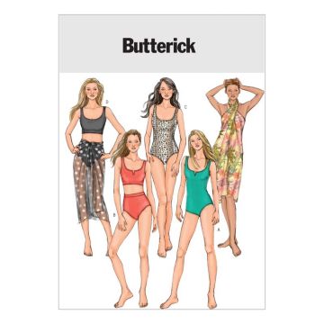 Butterick Sewing Pattern 4526 - Misses Swimsuit & Wrap 14-18 B4526EE 14-18