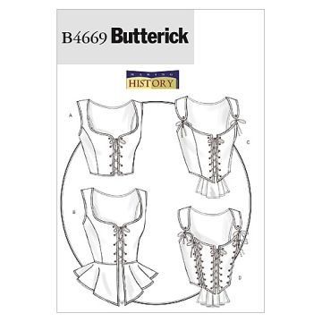 Butterick Sewing Pattern 4669 - Misses Corset 6-12 B4669AA 6-12