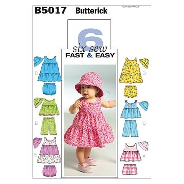 Butterick Sewing Pattern 5017 - Toddlers Casual All Sizes B5017OSZ All Sizes