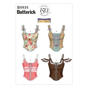 Butterick Sewing Pattern 5935 (A5) - Misses Corset 4-12 B5935AX5 4-12