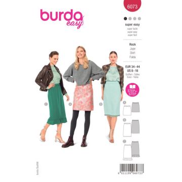 Burda Sewing Pattern 6073 - Misses Skirt 8-18 B6073 8-18
