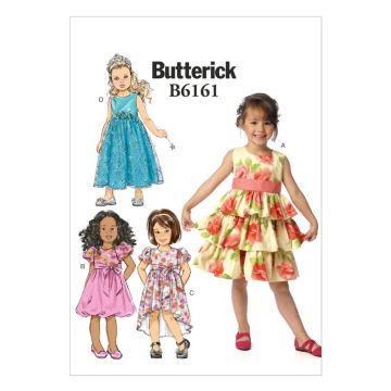 Butterick Sewing Pattern 6161 (CL) - Girls Dress Age 6-8 B6161CL Age 6-8