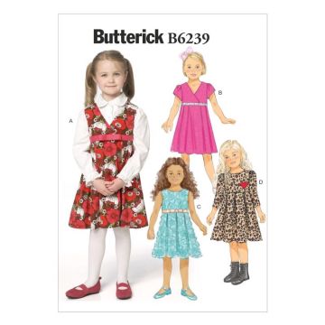 Butterick Sewing Pattern 6238 (A5) - Infants Outfit & Hat B6238YA5 All Sizes