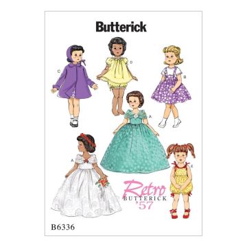 Butterick Sewing Pattern 6336 (OS) - Outfits for Doll One Size B6336OSZ One Size