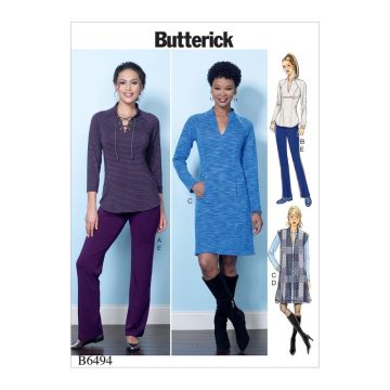 Butterick Sewing Pattern 6494 (A5) - Misses Outfits 6-14 B6494A5 6-14