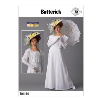 Butterick Sewing Pattern 6610 (A5) - Misses Costume & Hat 6-14 B6610 6-14